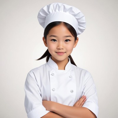Young chef smiling with confidence in a clean kitchen