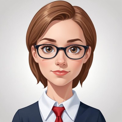 Professional woman with glasses in business attire