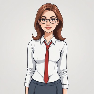 Young professional woman in business attire