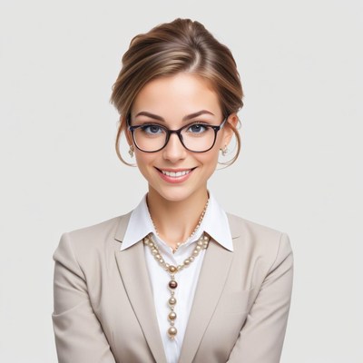 Business professional posing with confidence and style