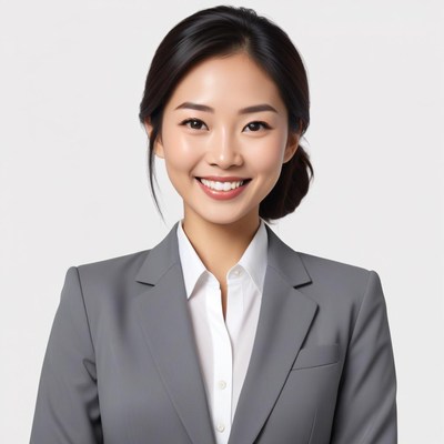 Confident professional woman posing in business attire