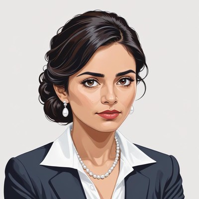 Portrait of a confident woman in professional attire