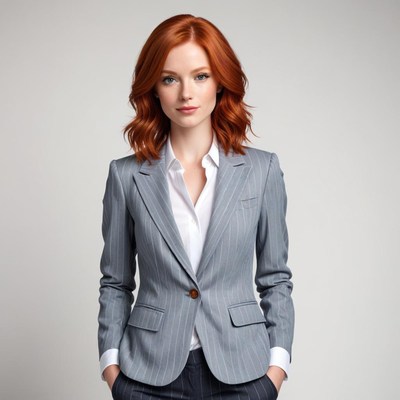 Professional woman in stylish business attire