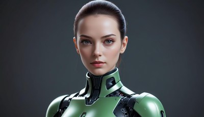 Advanced robot character in a futuristic design
