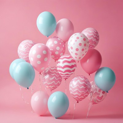 Colorful balloons for a joyful celebration event