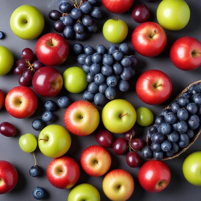 Fresh fruit arrangement showcases colorful variety