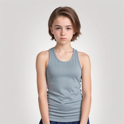 Young athlete posing confidently in casual sportswear