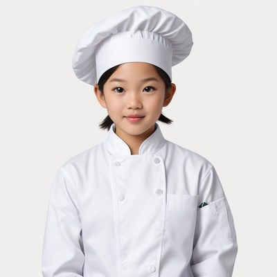Young chef ready to cook in a professional kitchen