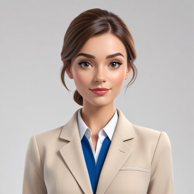 Confident woman in professional attire