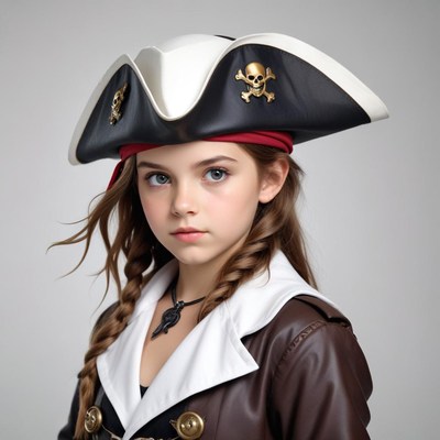 Young pirate ready for adventure with impressive attire
