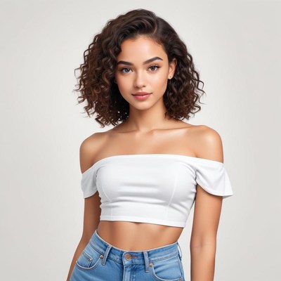 Confident woman in casual outfit