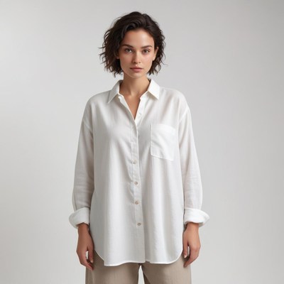 Stylish woman in casual clothing