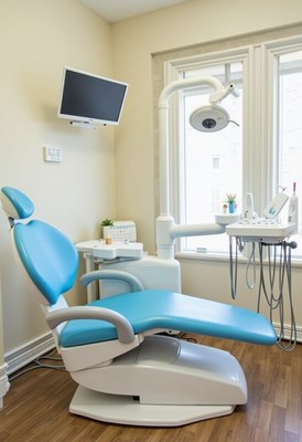 Bright and clean dental office setup