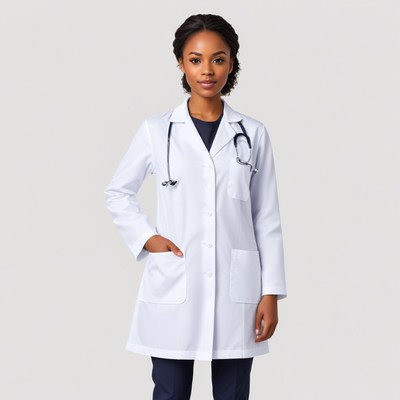 Medical professional in white coat