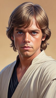 Portrait of a young jedi knight