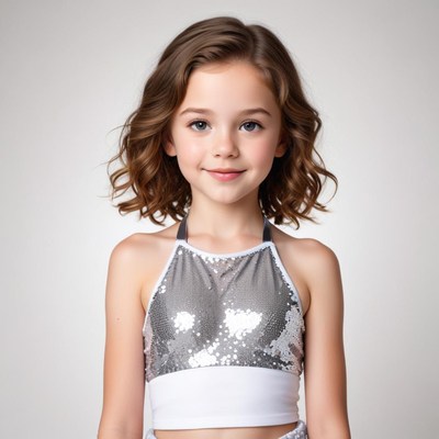 Bright and cheerful dance portrait