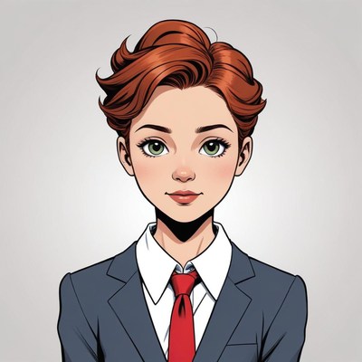 Professional young woman in suit