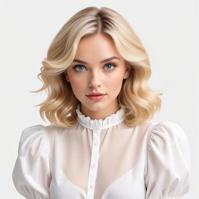 Young woman with stylish hairstyle