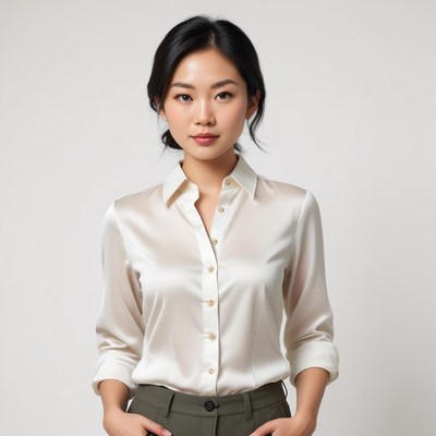 Stylish woman in professional attire