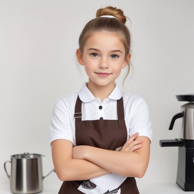 Young chef ready for baking