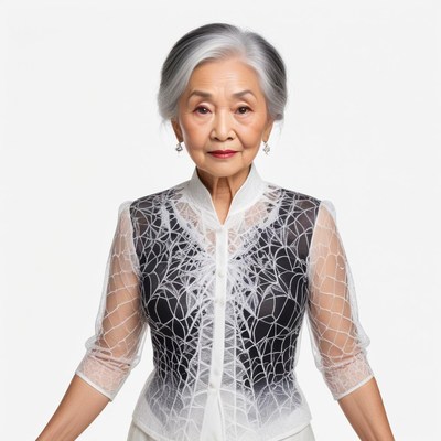 Elegant woman in stylish outfit