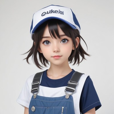 Young girl in casual outfit