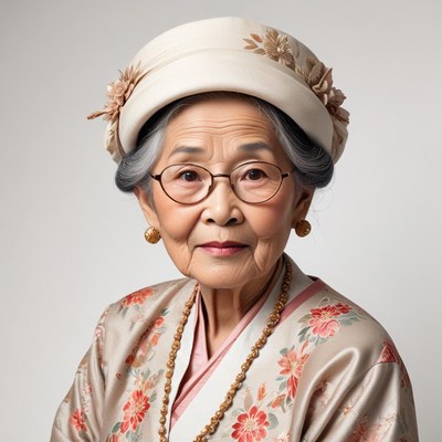 Elegant woman in traditional attire