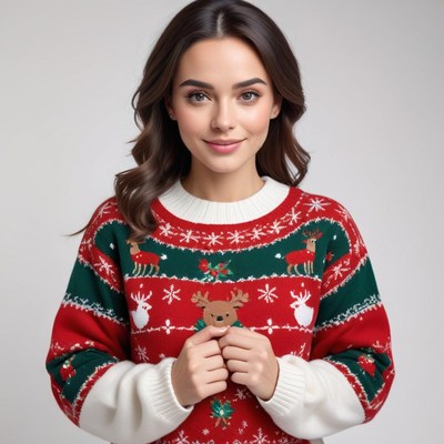 Holiday sweater celebration time