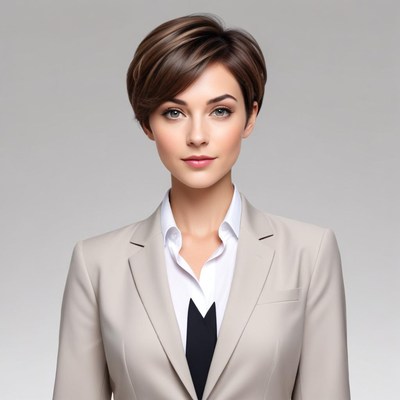 Professional woman in smart attire