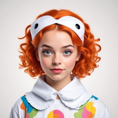 Colorful costume character portrait