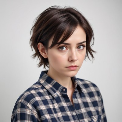 Casual portrait of a young woman