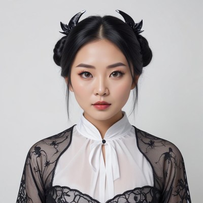 Dark elegance in modern fashion