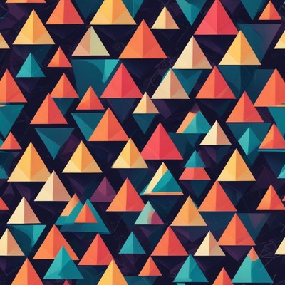 Colorful geometric triangle pattern