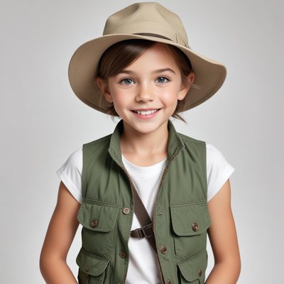 Young explorer ready for adventure