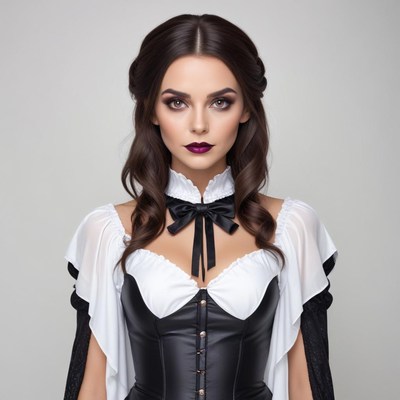 Elegant vampire costume for halloween party