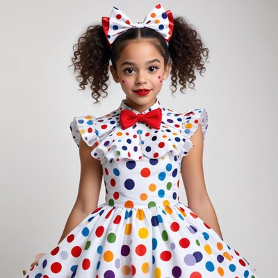 Colorful clown costume for celebrations