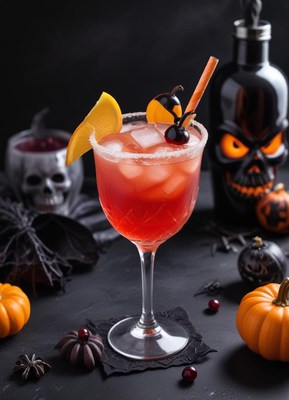 Spooky cocktail for halloween celebration