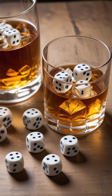 Drinks and dice game night
