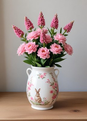 Beautiful floral arrangement in vase
