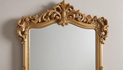 Ornate vintage mirror design
