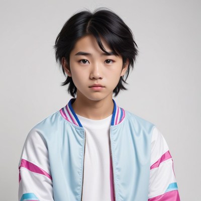 Boy in casual sports wear