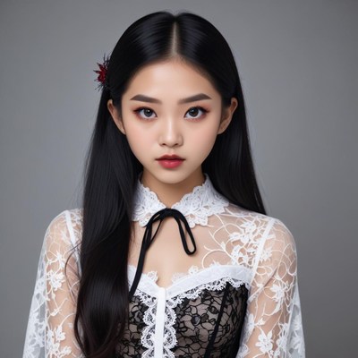 Elegant portrait of a young woman