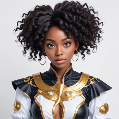 Young woman in fantasy attire