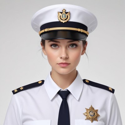 Police officer in uniform portrait