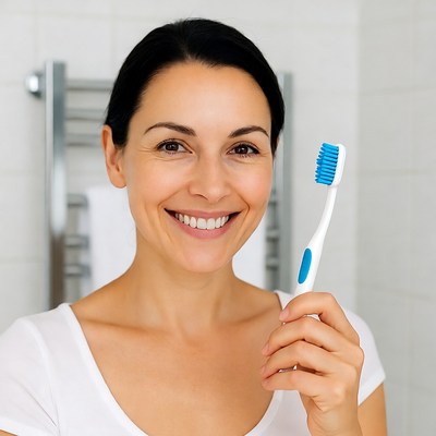 Brushing teeth for a healthy smile