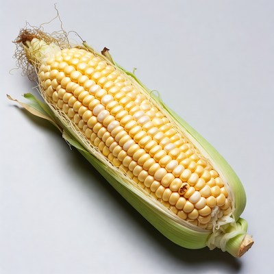 Freshly harvested corn on display
