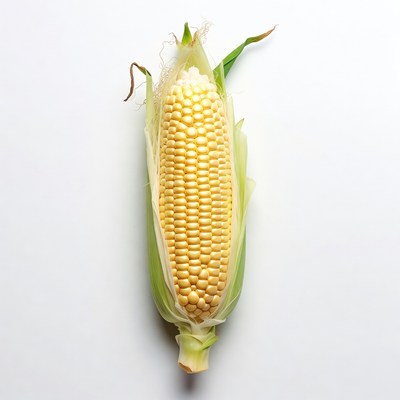 Fresh corn on the cob ready to eat