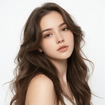 Captivating portrait of a young woman