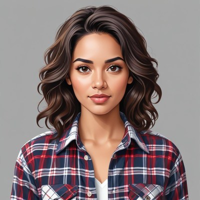 Portrait of a woman in casual attire