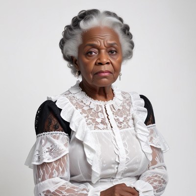 Classic portrait of an elderly woman